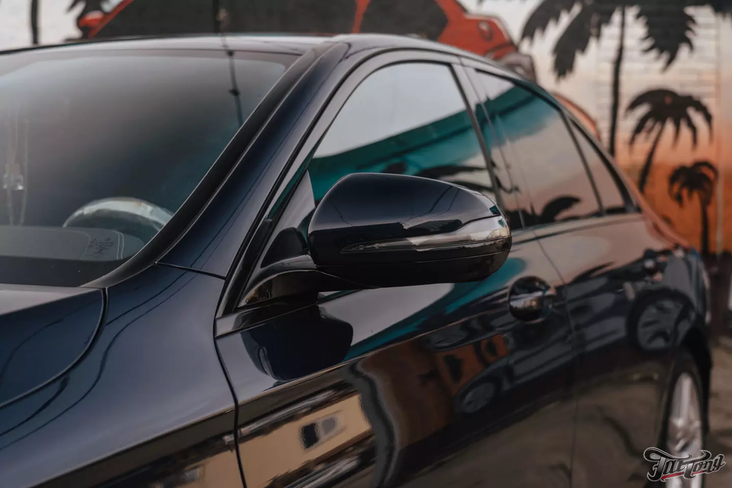 Частичный окрас и антихром для Mercedes E53